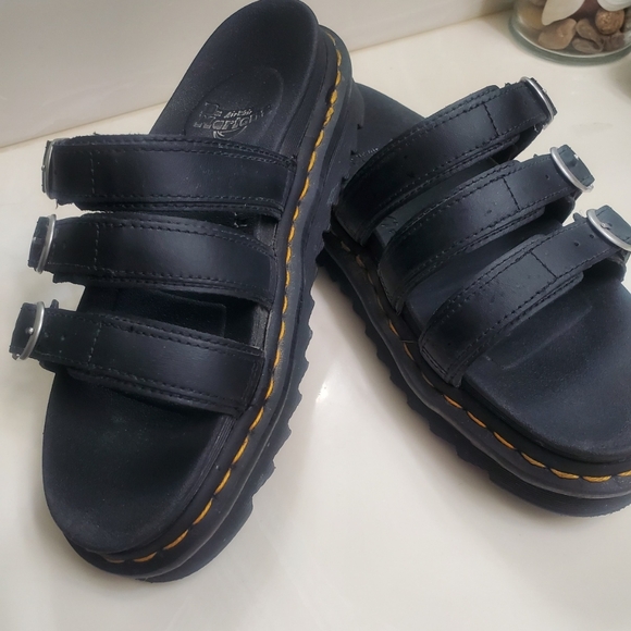 Dr. Martens Blaire Slide Black 8 - Picture 2 of 5